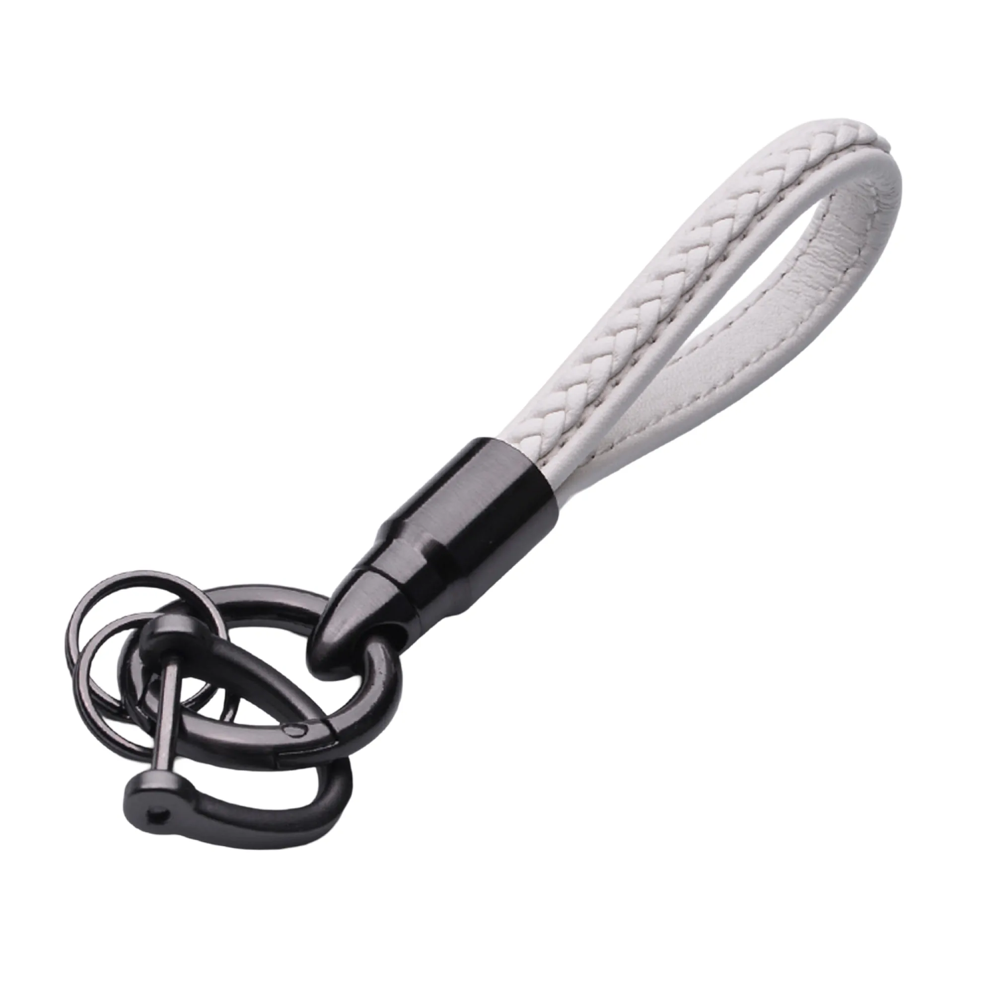 Handwoven Leather Keychain with Horse Hoof Buckle thumbnail 12