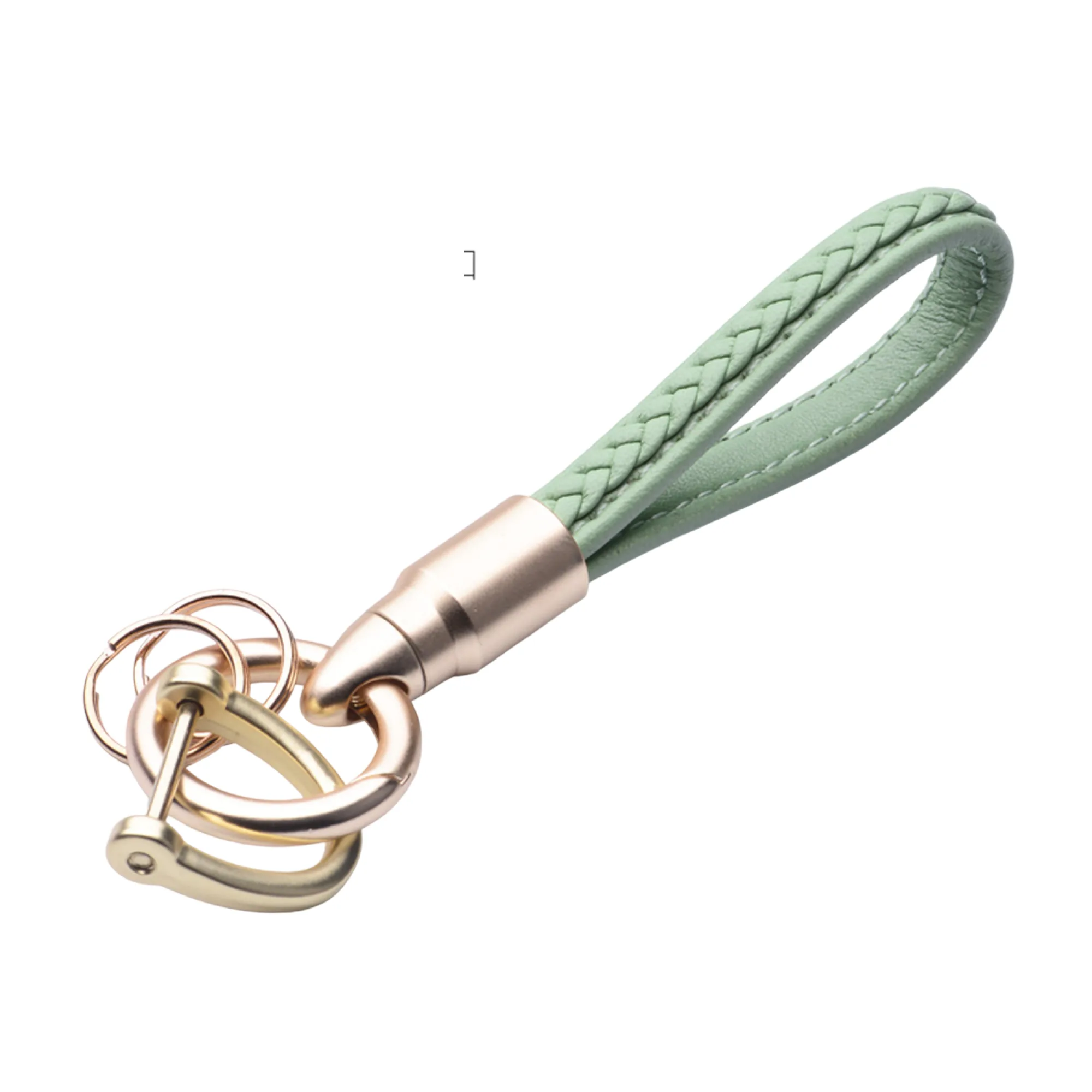 Handwoven Leather Keychain with Horse Hoof Buckle thumbnail 19