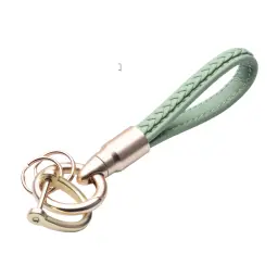 Handwoven Leather Keychain with Horse Hoof Buckle thumbnail 19
