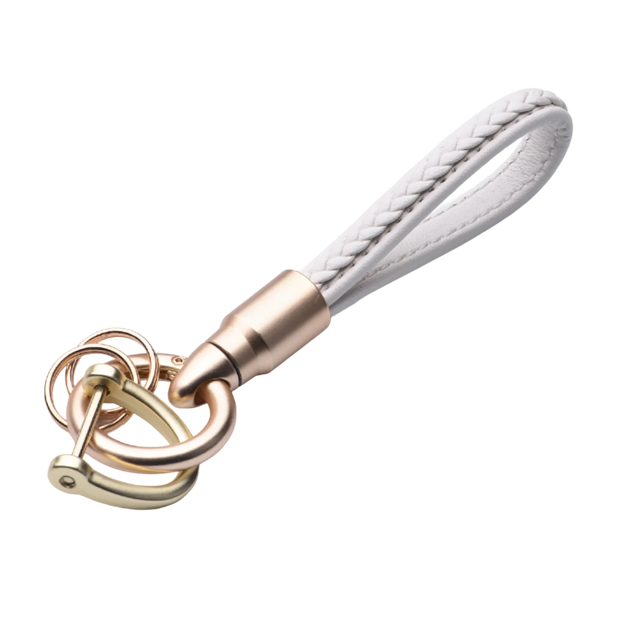 Handwoven Leather Keychain with Horse Hoof Buckle thumbnail 14