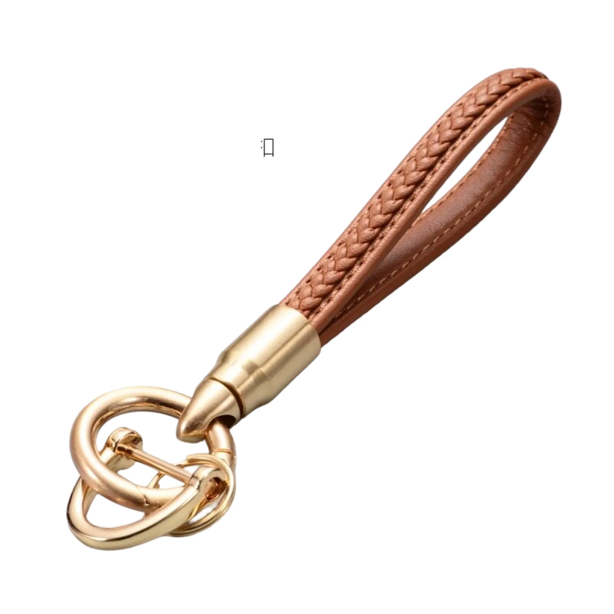 Handwoven Leather Keychain with Horse Hoof Buckle thumbnail 21