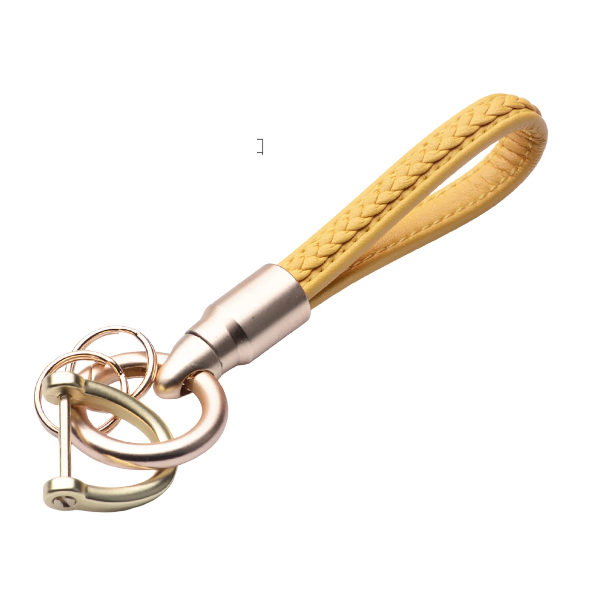 Handwoven Leather Keychain with Horse Hoof Buckle thumbnail 17