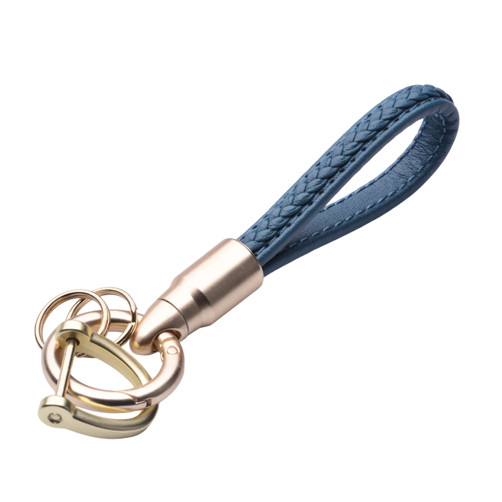 Handwoven Leather Keychain with Horse Hoof Buckle thumbnail 18