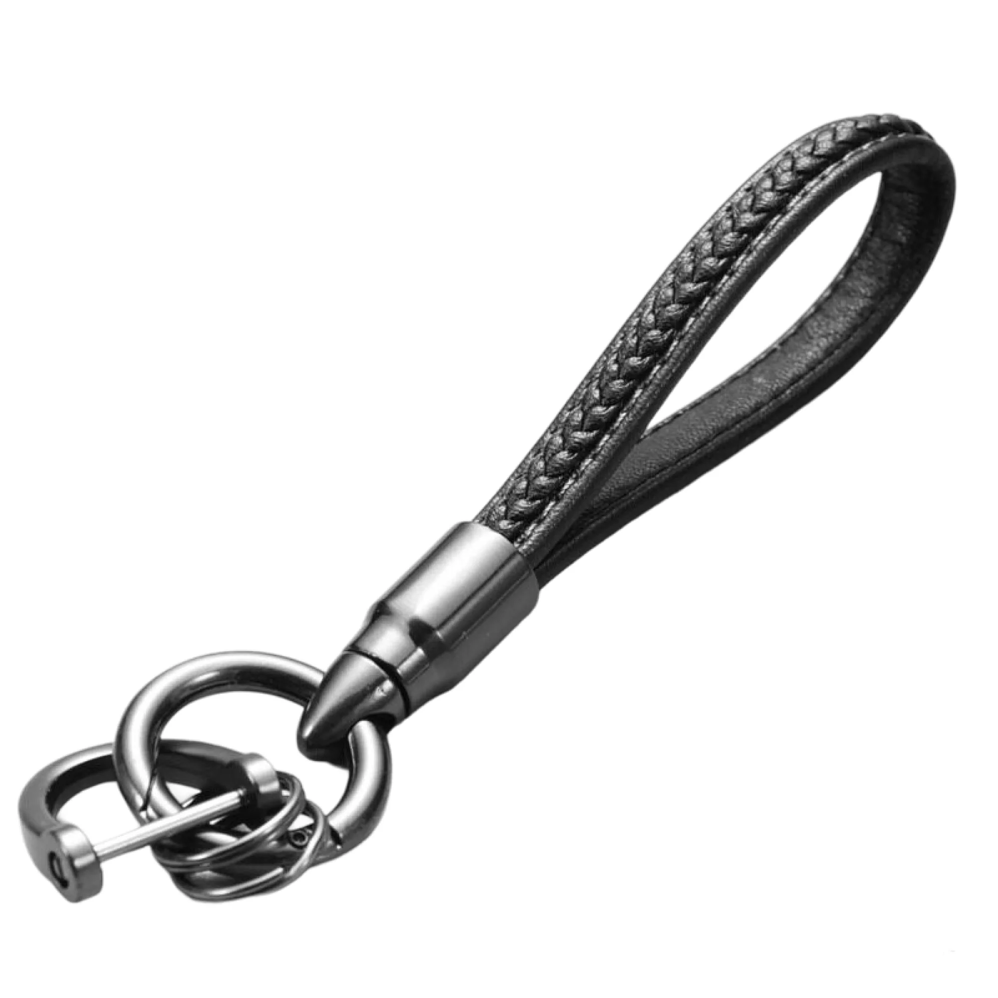 Handwoven Leather Keychain with Horse Hoof Buckle thumbnail 25