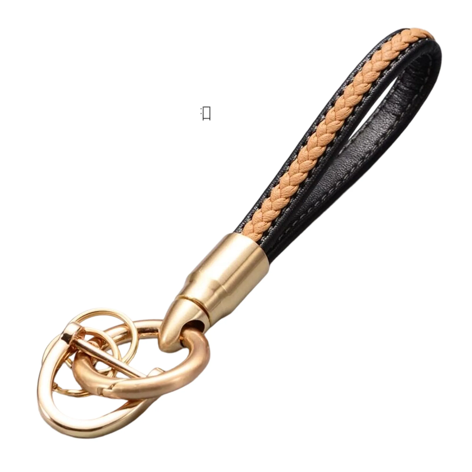 Handwoven Leather Keychain with Horse Hoof Buckle thumbnail 22