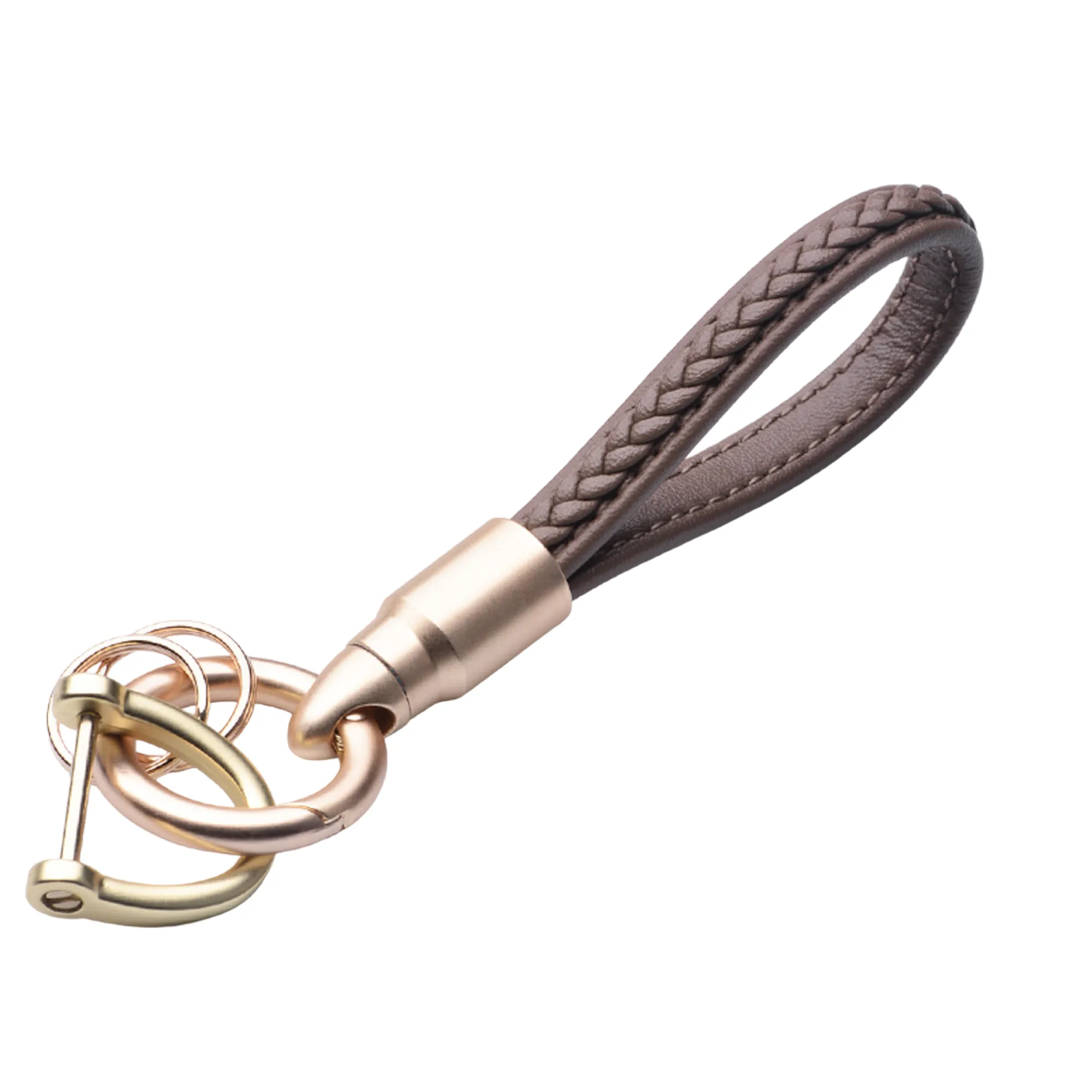 Handwoven Leather Keychain with Horse Hoof Buckle thumbnail 20