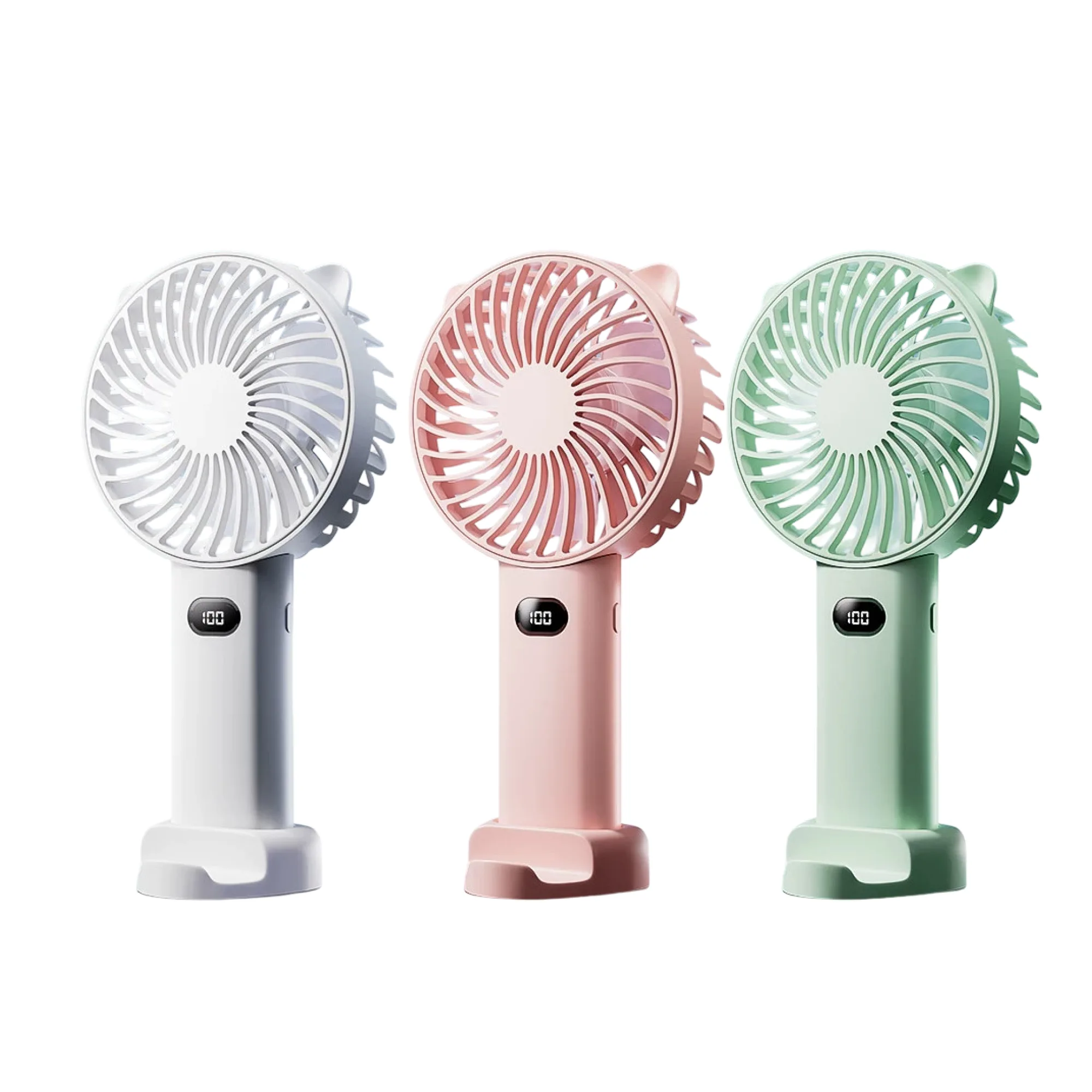 Wenwei HT05 Handheld/Desktop USB Rechargeable Fan with 3 Colors and 3 Battery Life Options — View 1