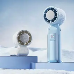 Mini Handheld USB Rechargeable Fan with Cooling Function thumbnail 3