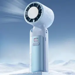 Mini Handheld USB Rechargeable Fan with Cooling Function thumbnail 4