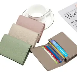 Top-Grain Cowhide Leather Card Case and Coin Purse thumbnail 2
