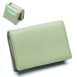 Top-Grain Cowhide Leather Card Case and Coin Purse thumbnail 7
