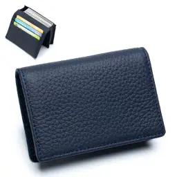 Top-Grain Cowhide Leather Card Case and Coin Purse thumbnail 10