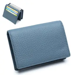 Top-Grain Cowhide Leather Card Case and Coin Purse thumbnail 8