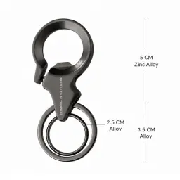 Zinc Alloy Keychain with Bottle Opener and Dual Key Rings thumbnail 5