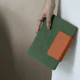 A5 Hardcover Ruled Notebook with PU Leather Cover and Magnetic Buckle thumbnail 2