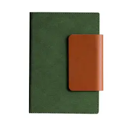 A5 Hardcover Ruled Notebook with PU Leather Cover and Magnetic Buckle thumbnail 1