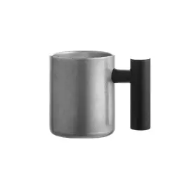 Retro Silver Stainless Steel Mug (Double-Wall or Single-Wall, with or without Lid) thumbnail 10