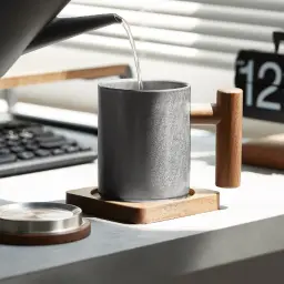 Retro Silver Stainless Steel Mug (Double-Wall or Single-Wall, with or without Lid) thumbnail 9