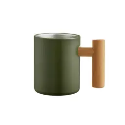 Retro Silver Stainless Steel Mug (Double-Wall or Single-Wall, with or without Lid) thumbnail 16