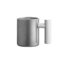 Retro Silver Stainless Steel Mug (Double-Wall or Single-Wall, with or without Lid) thumbnail 12