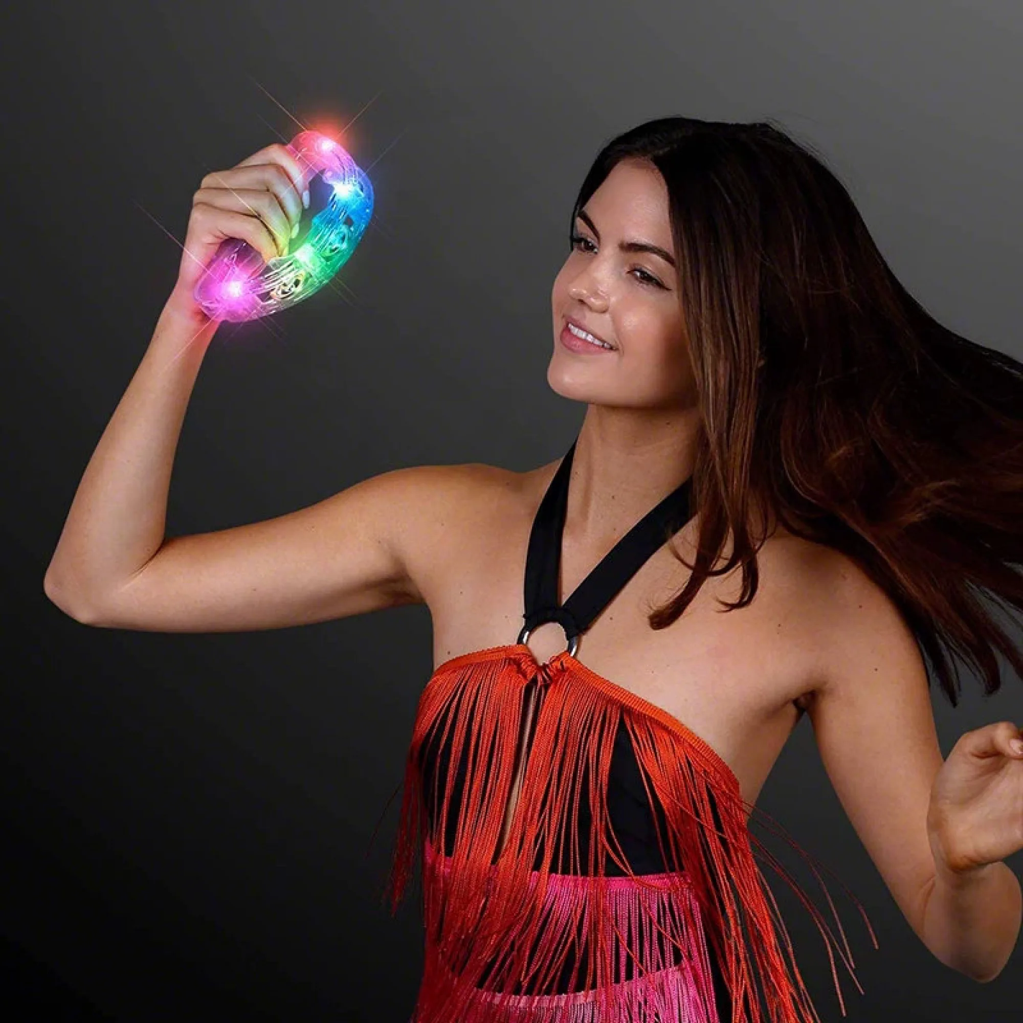 LED Flashing Handbell Rattle