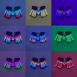 LED Light-Up Gloves with Fingerless Design and Multiple Color Options thumbnail 6