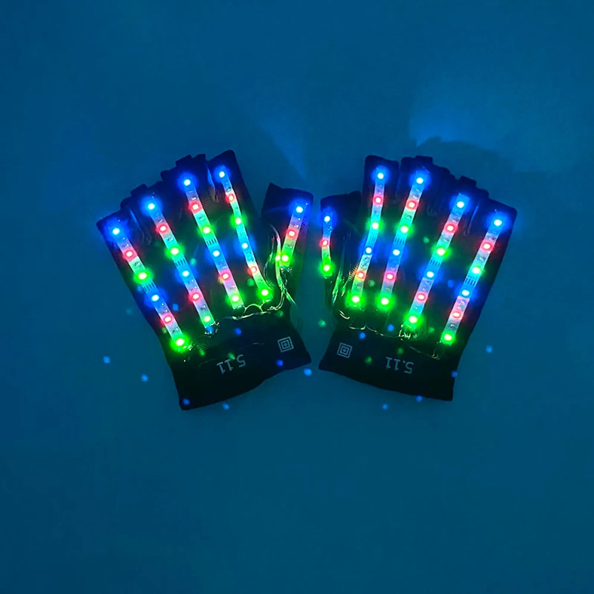 LED Light-Up Gloves with Fingerless Design and Multiple Color Options thumbnail 10