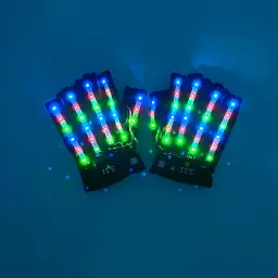 LED Light-Up Gloves with Fingerless Design and Multiple Color Options thumbnail 10