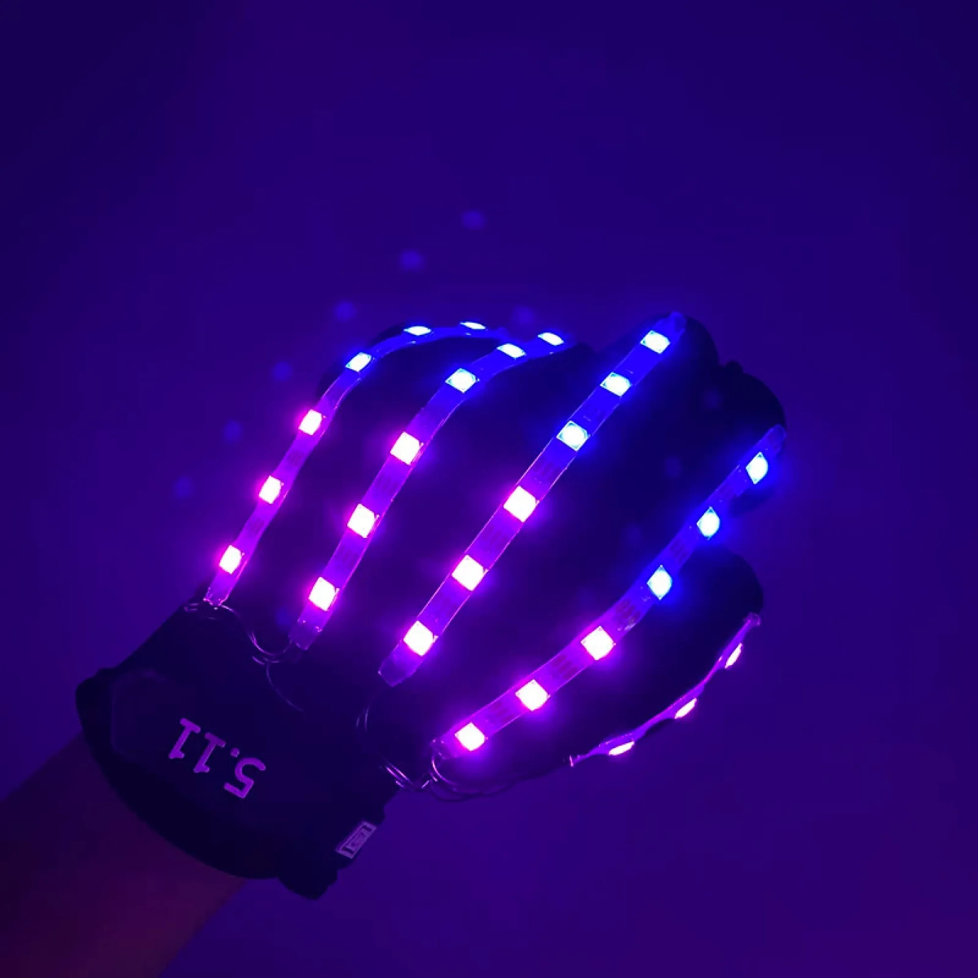 LED Light-Up Gloves with Fingerless Design and Multiple Color Options thumbnail 5
