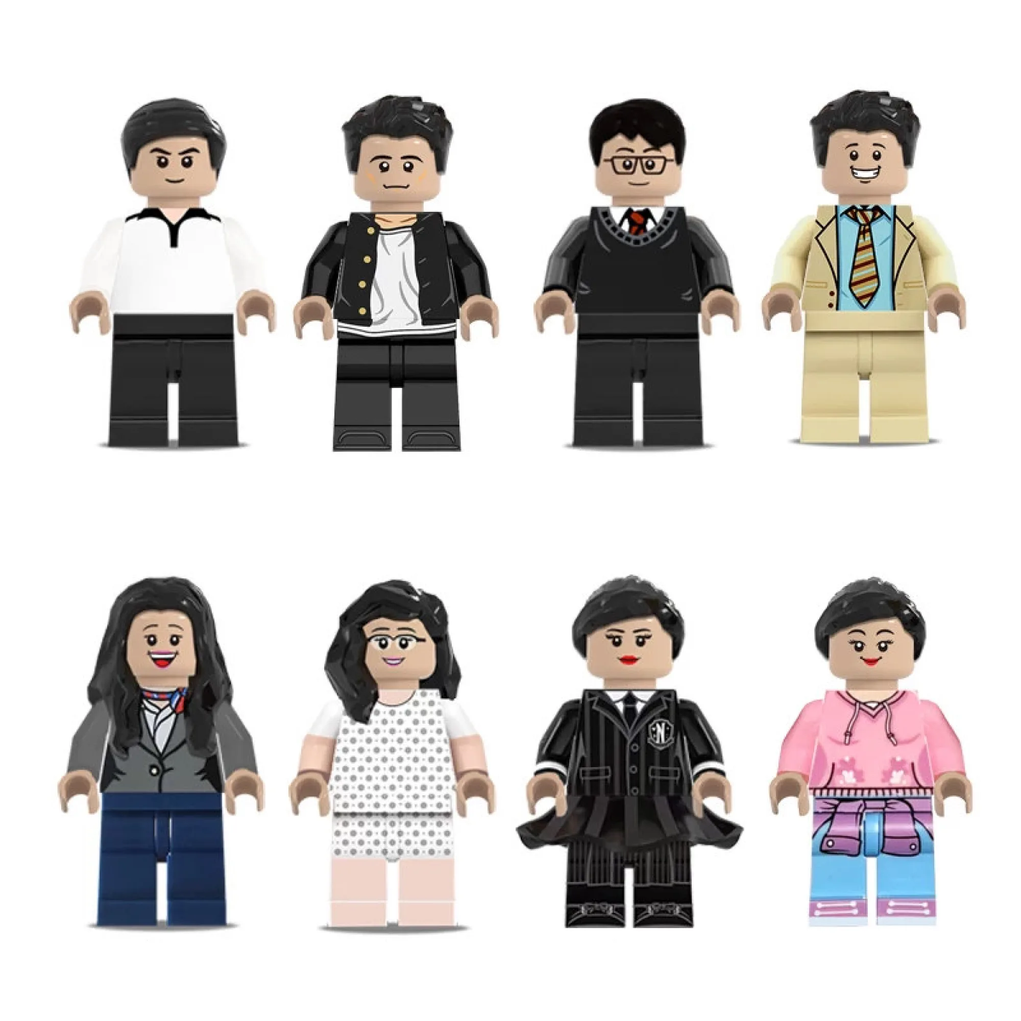 LEGO-Style Resin Minifigure Display Stand with Building Block Base thumbnail 6