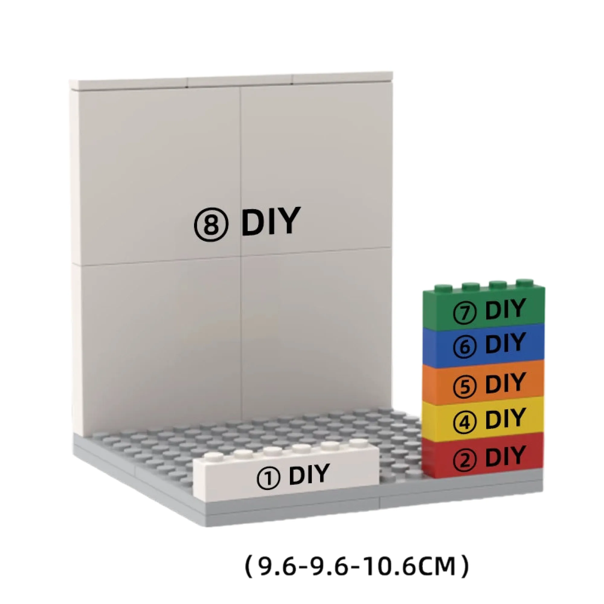 LEGO-Style Resin Minifigure Display Stand with Building Block Base thumbnail 14