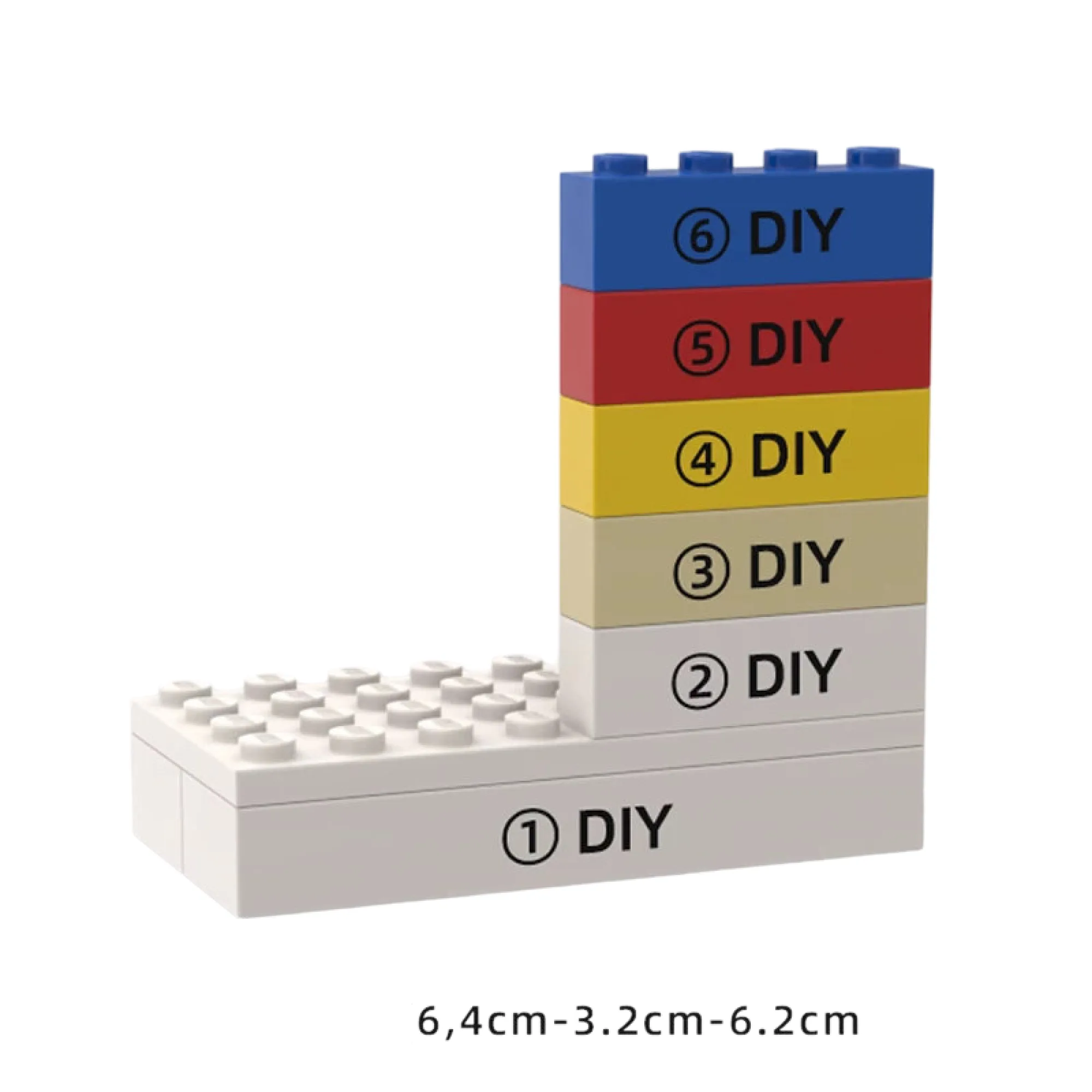 LEGO-Style Resin Minifigure Display Stand with Building Block Base thumbnail 7