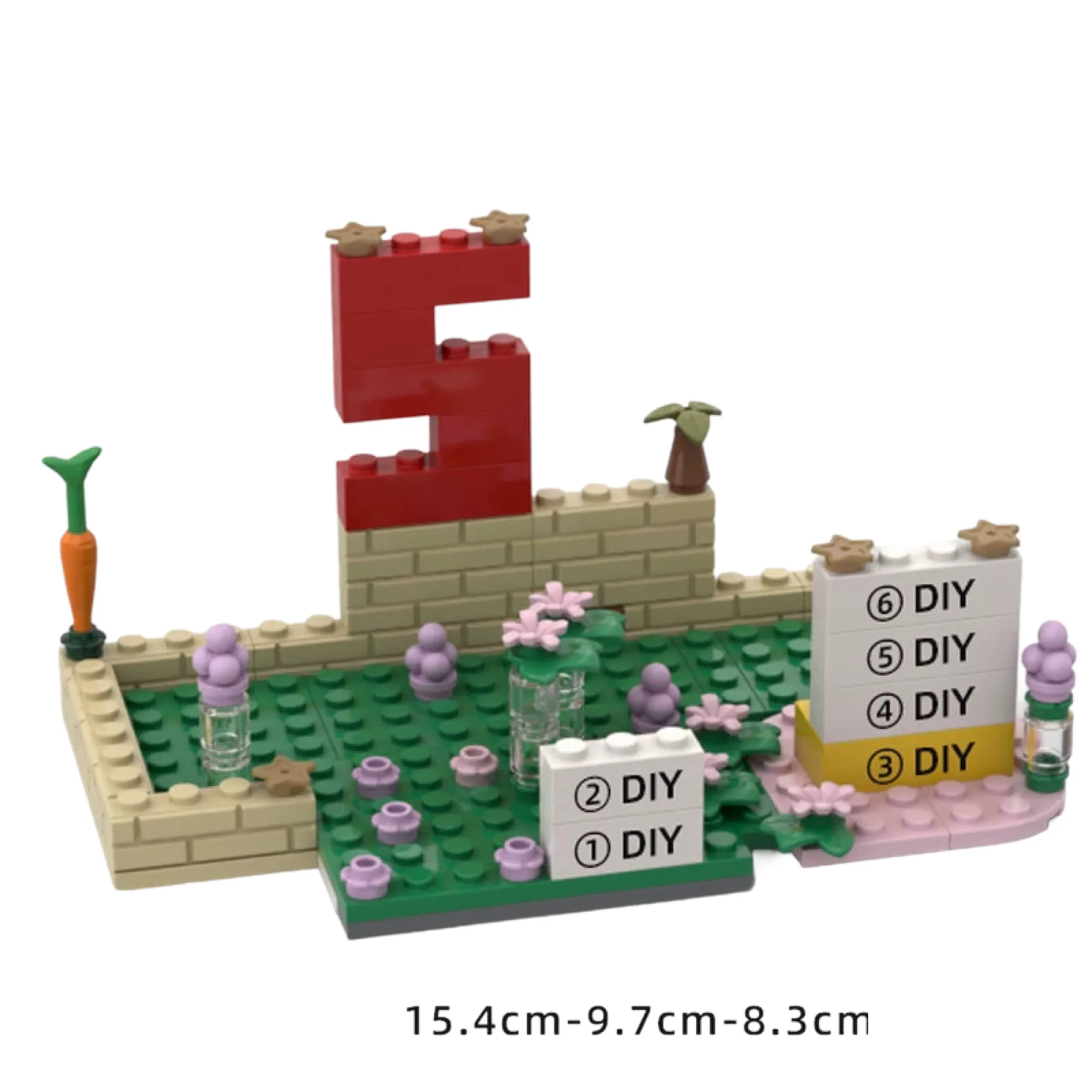 LEGO-Style Resin Minifigure Display Stand with Building Block Base thumbnail 12