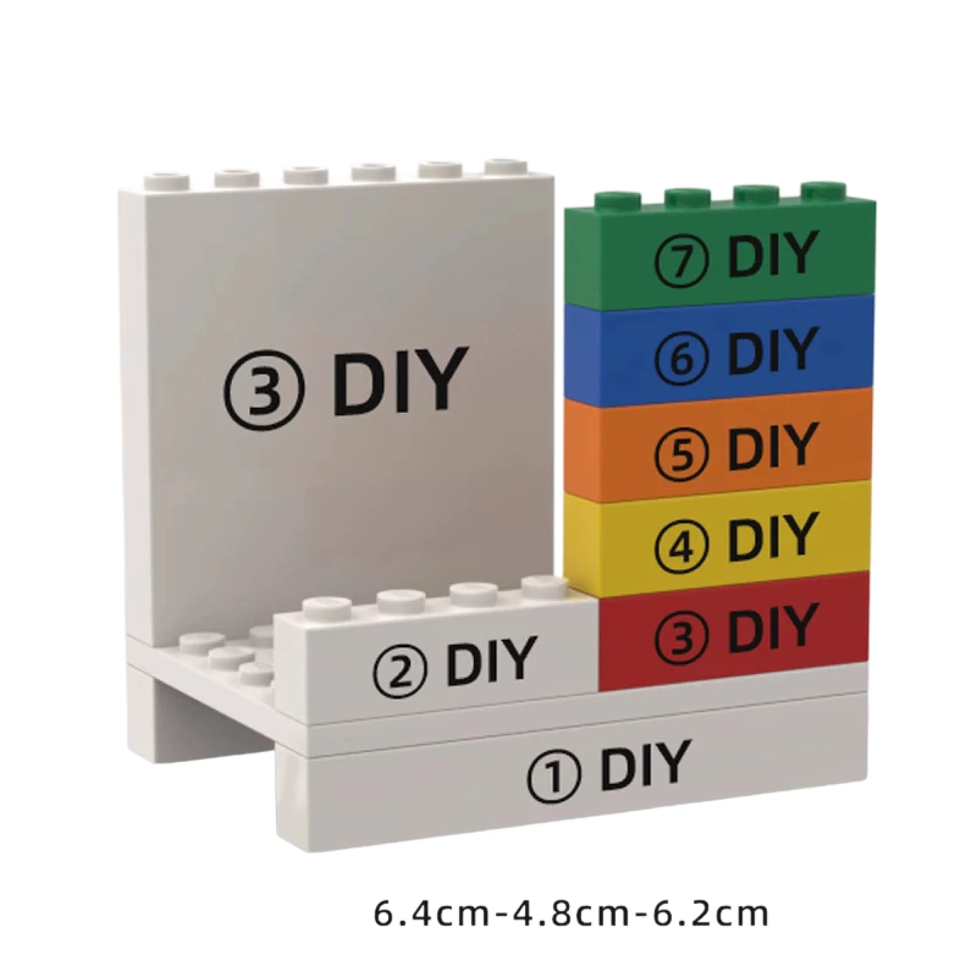 LEGO-Style Resin Minifigure Display Stand with Building Block Base thumbnail 9