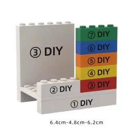 LEGO-Style Resin Minifigure Display Stand with Building Block Base thumbnail 9