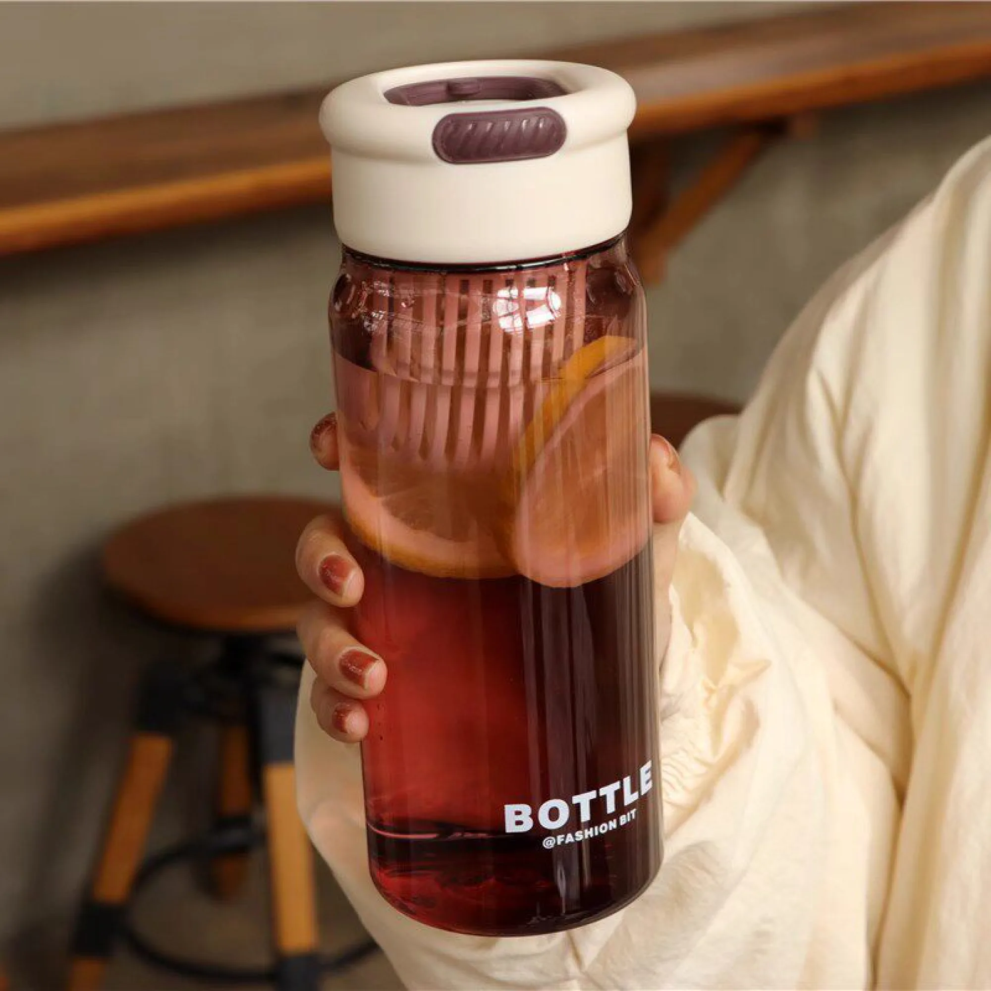 650ml Water Bottle with Lid and Tea Infuser