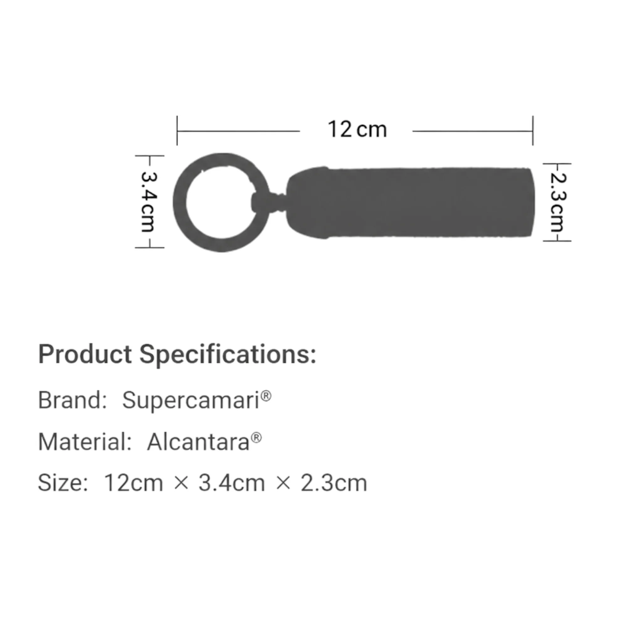 Alcantara® Car Keychain thumbnail 6