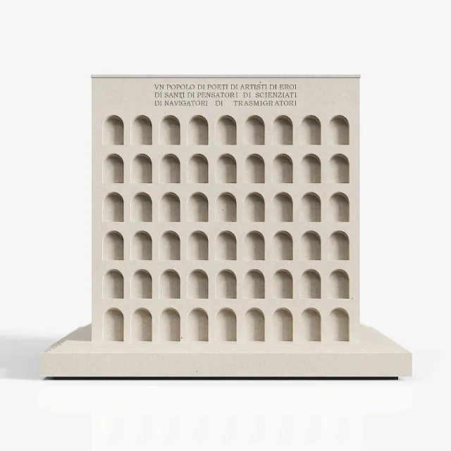 Italian Civilization Palace Concrete Pen Holder