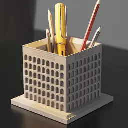 Italian Civilization Palace Concrete Pen Holder thumbnail 8