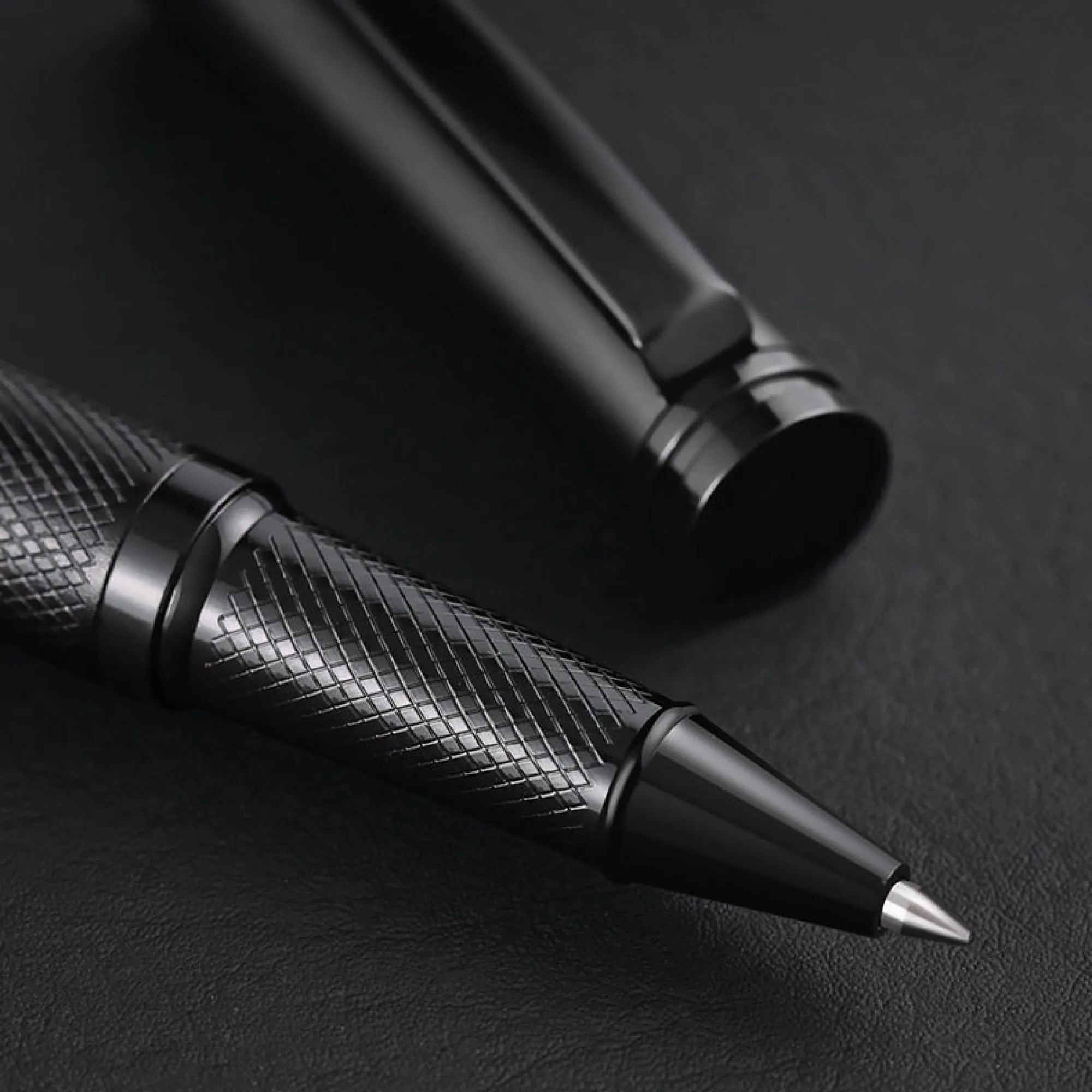 Metal Rollerball Pen with Wave and Dragon Scale Patterns thumbnail 7