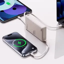 Remax RPP-87 20000mAh 65W Two-Way Fast Charging Power Bank with Retractable Cable thumbnail 8