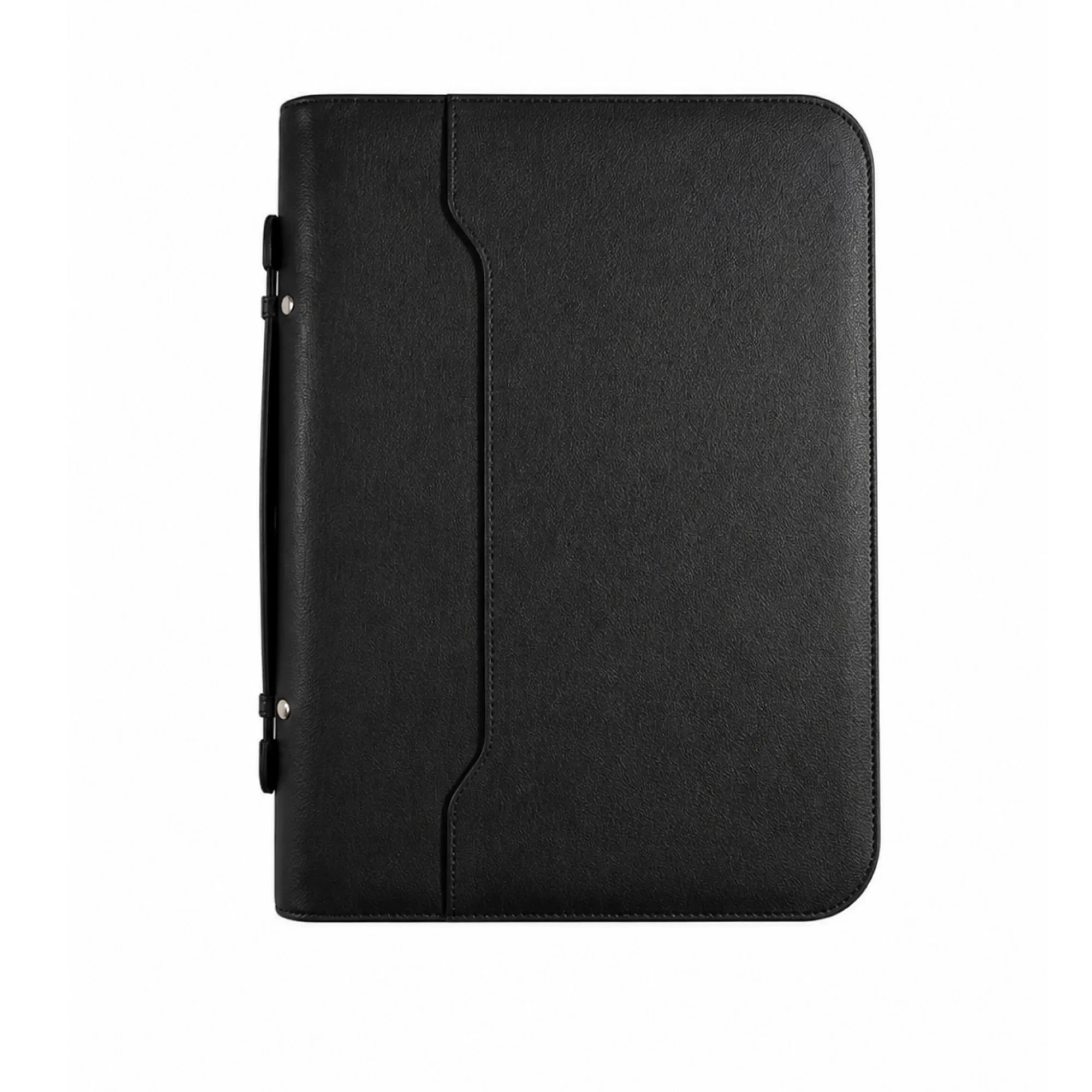 A4 PU Leather Zippered Business Document Folder with Handle thumbnail 7