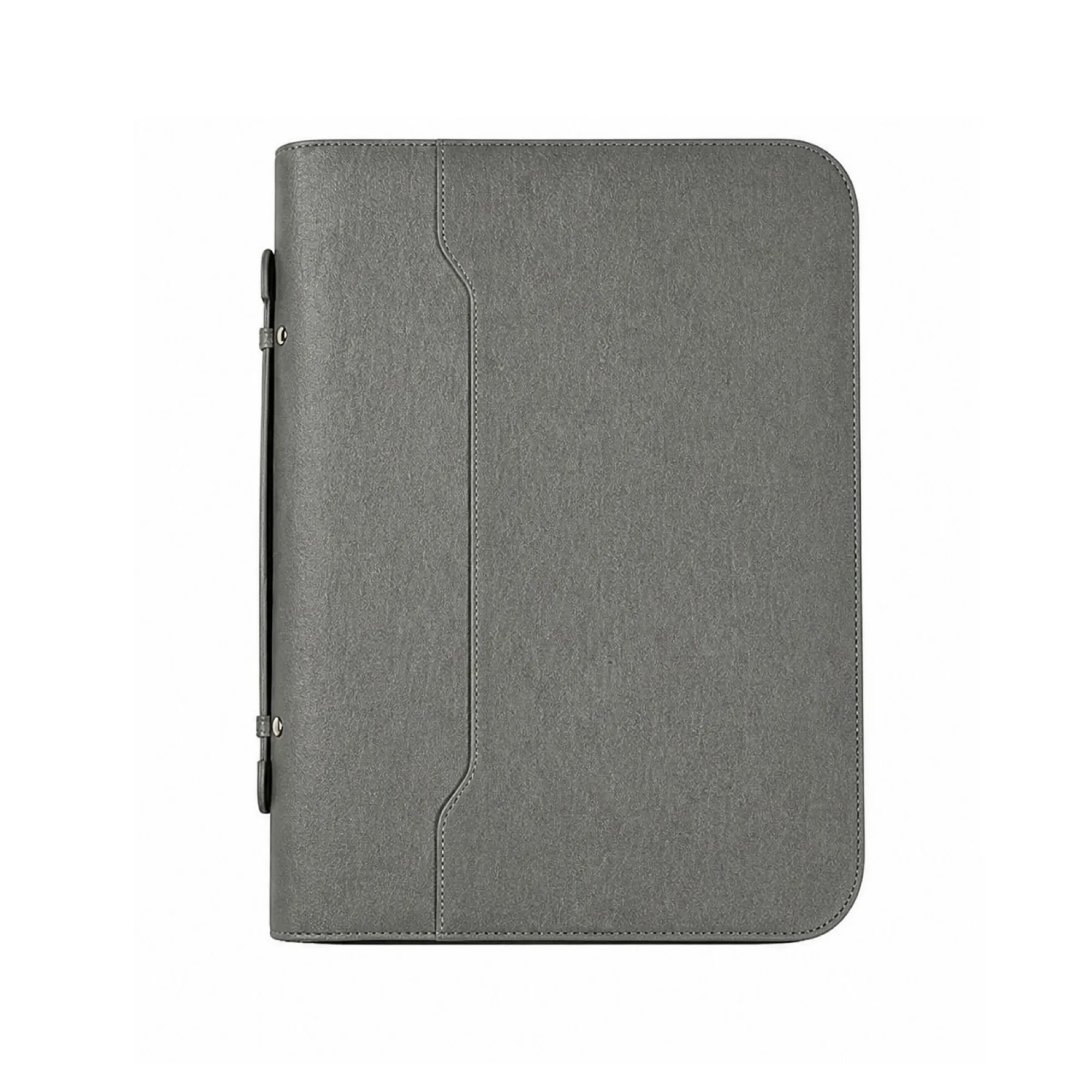 A4 PU Leather Zippered Business Document Folder with Handle thumbnail 6