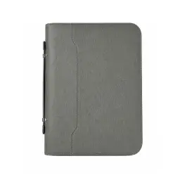 A4 PU Leather Zippered Business Document Folder with Handle thumbnail 7