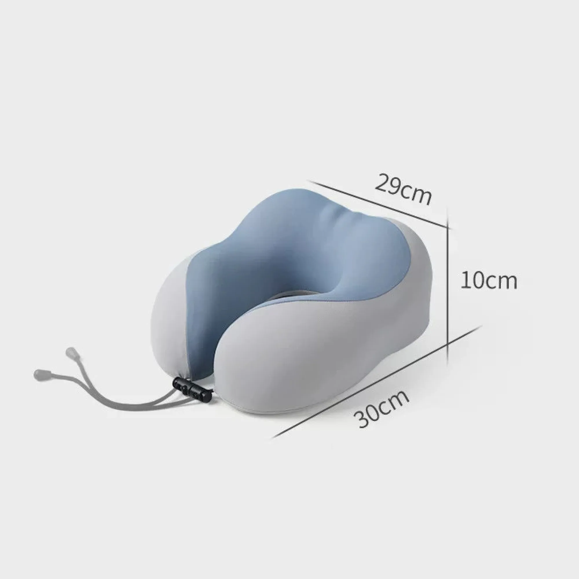 U-Shaped Memory Foam Neck Pillow with Removable Cover thumbnail 5