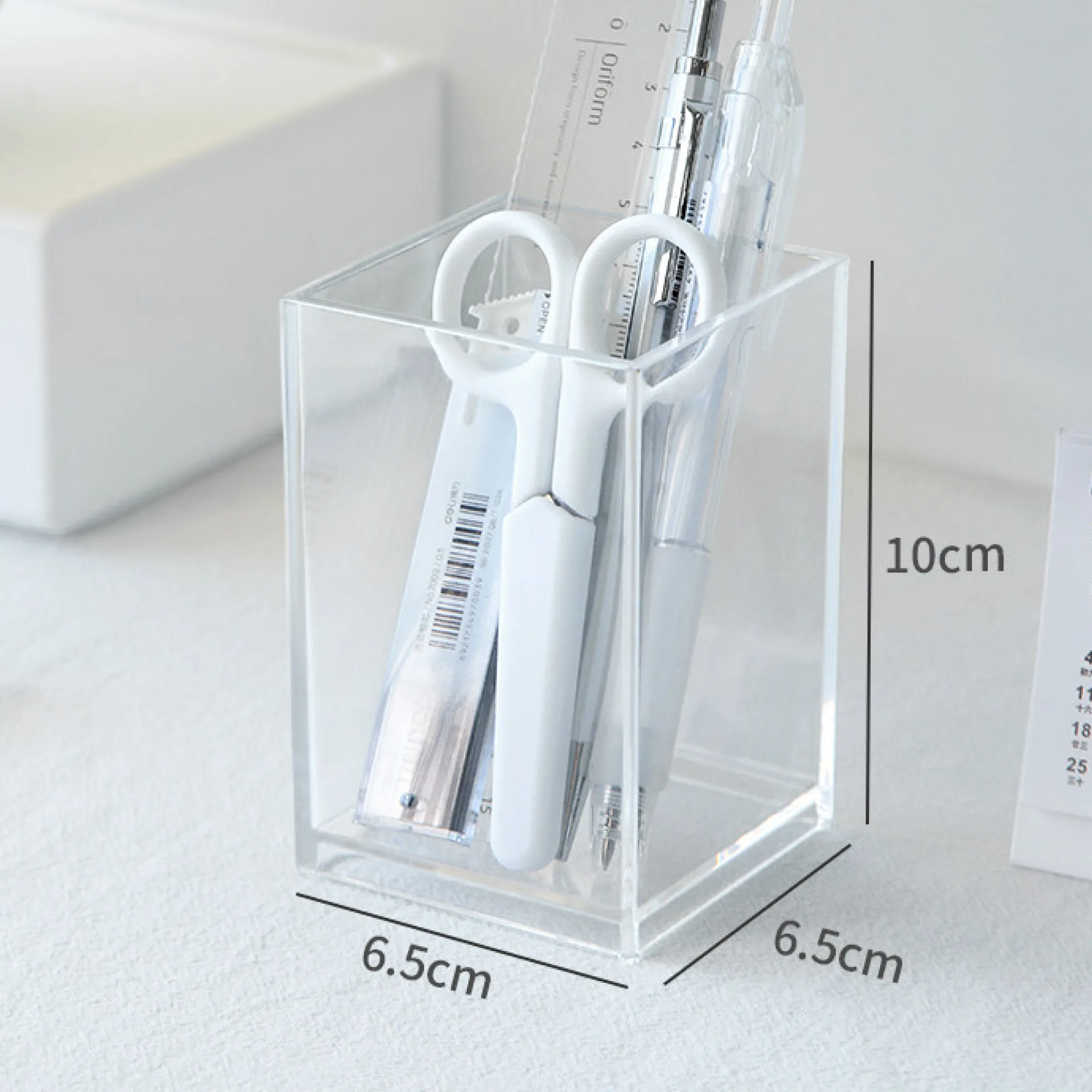 Acrylic Desk Pen Holder with Multiple Compartments thumbnail 8