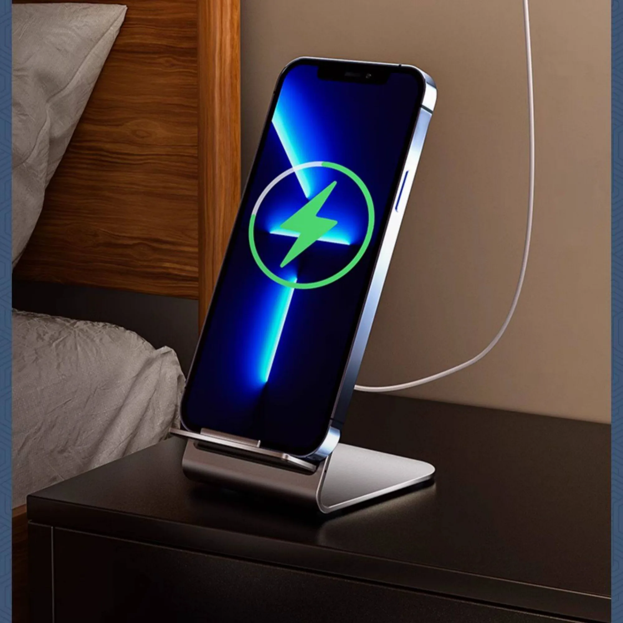 MagSafe Compatible Wireless Charging Stand for iPhone 12-17 Pro Max, 15W thumbnail 5