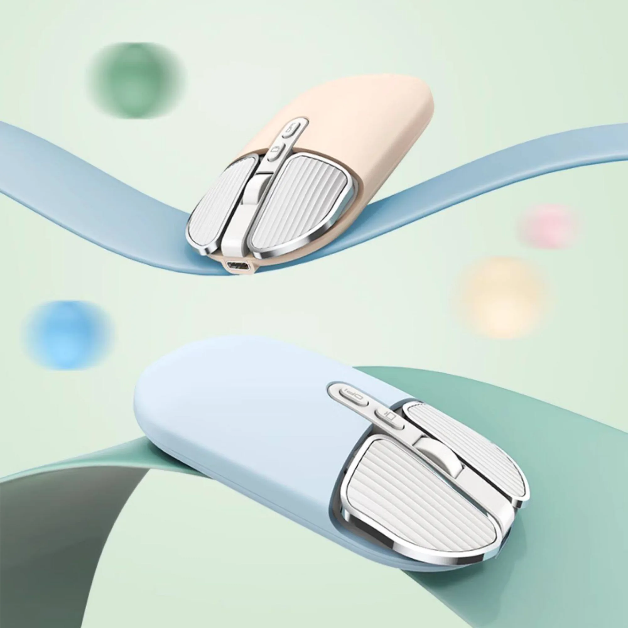 Wireless Bluetooth Mouse with Rechargeable Battery
