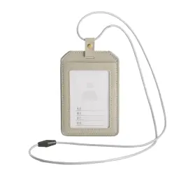 Genuine Leather ID Card Holder with Lanyard - Vertical and Horizontal Styles thumbnail 11
