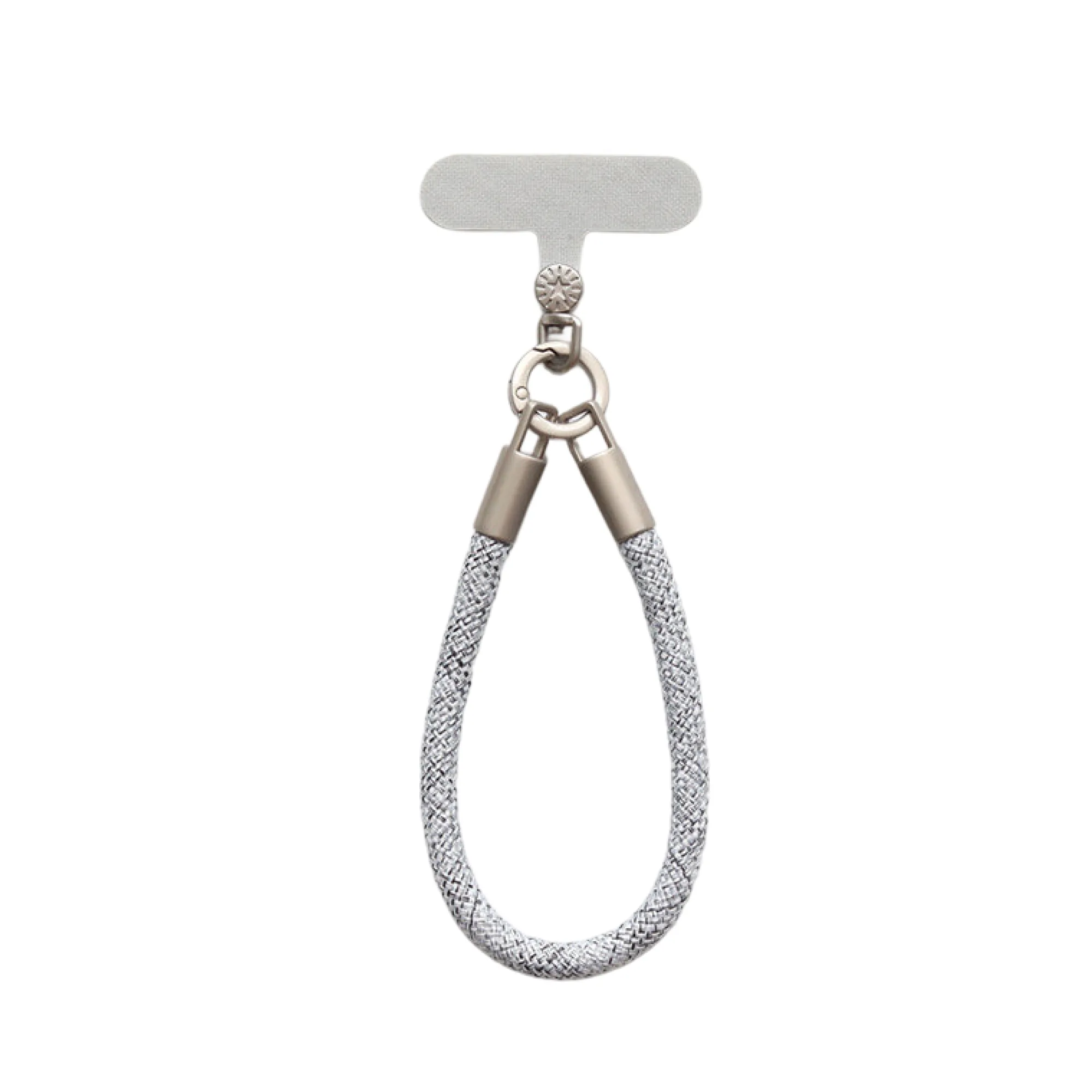 Woven Polyester Wrist Strap with Zinc Alloy Hardware for Phone Cases and Keychains — View 1